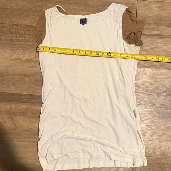 Daniel Boudon Formes Paris Layered Long Sleeves Tunic Brown and Tan Size 3 - Picture 5 of 5